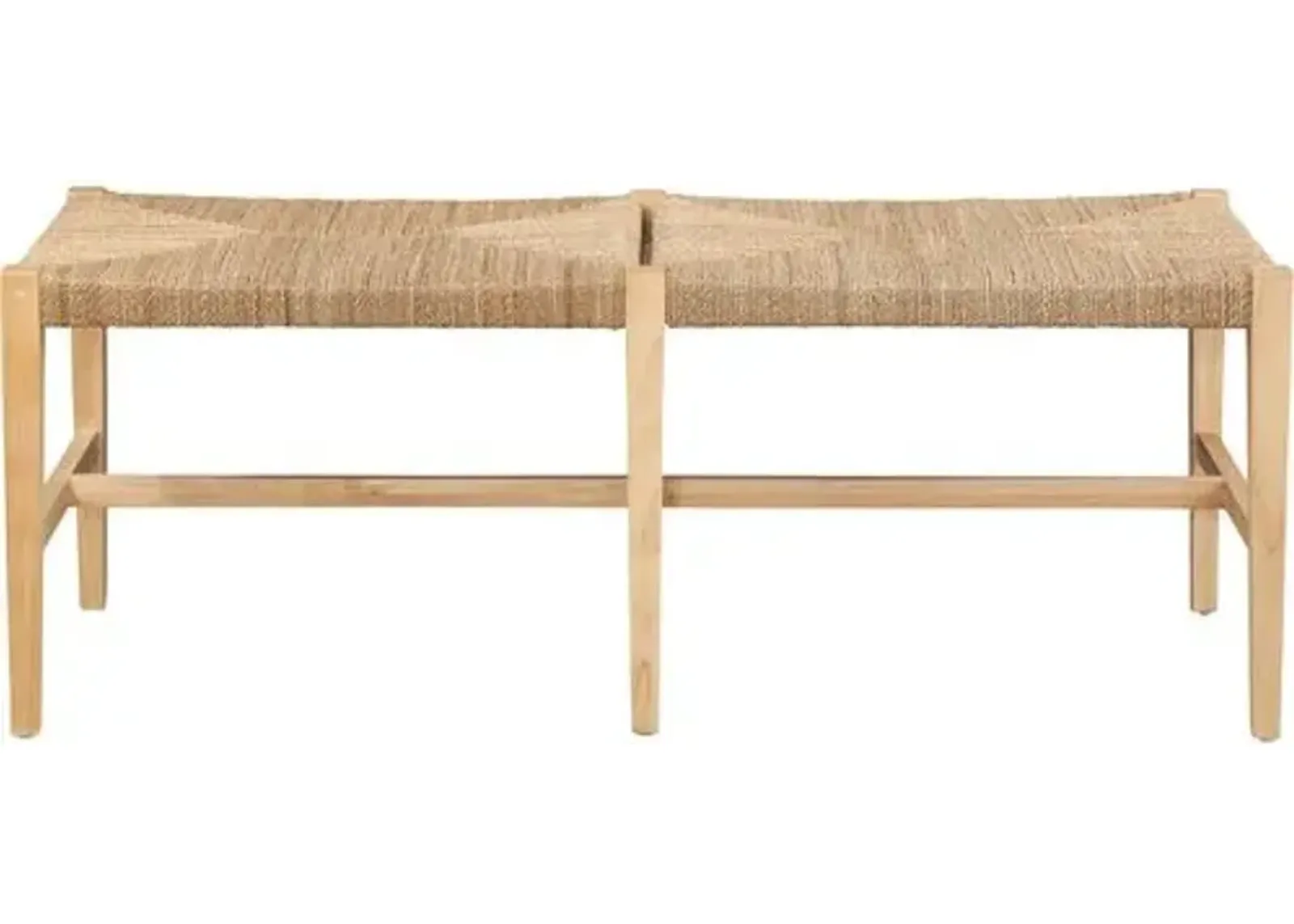 Margery Seagrass Bench - Natural - Beige