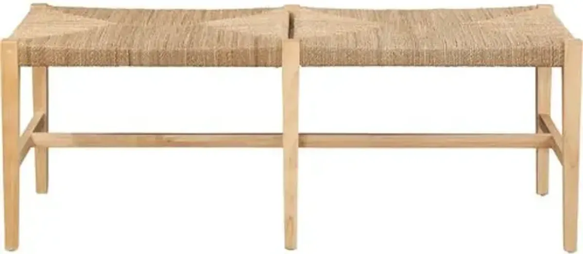 Margery Seagrass Bench - Natural - Beige