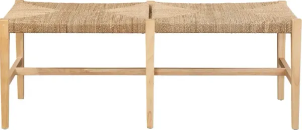 Margery Seagrass Bench, Natural