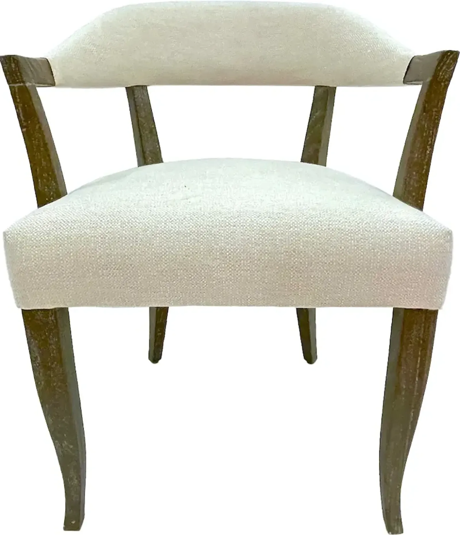 Upholstered Barrel Back Armchair - Vermilion Designs - Beige