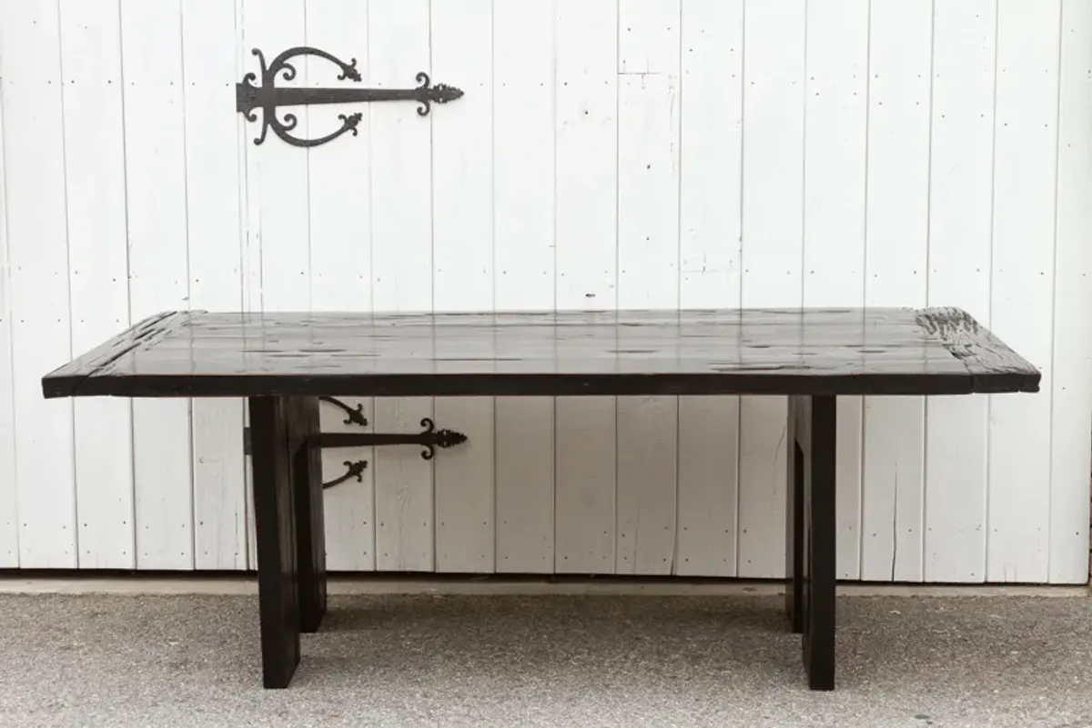 Distressed Ironwood Dining Table - de-cor