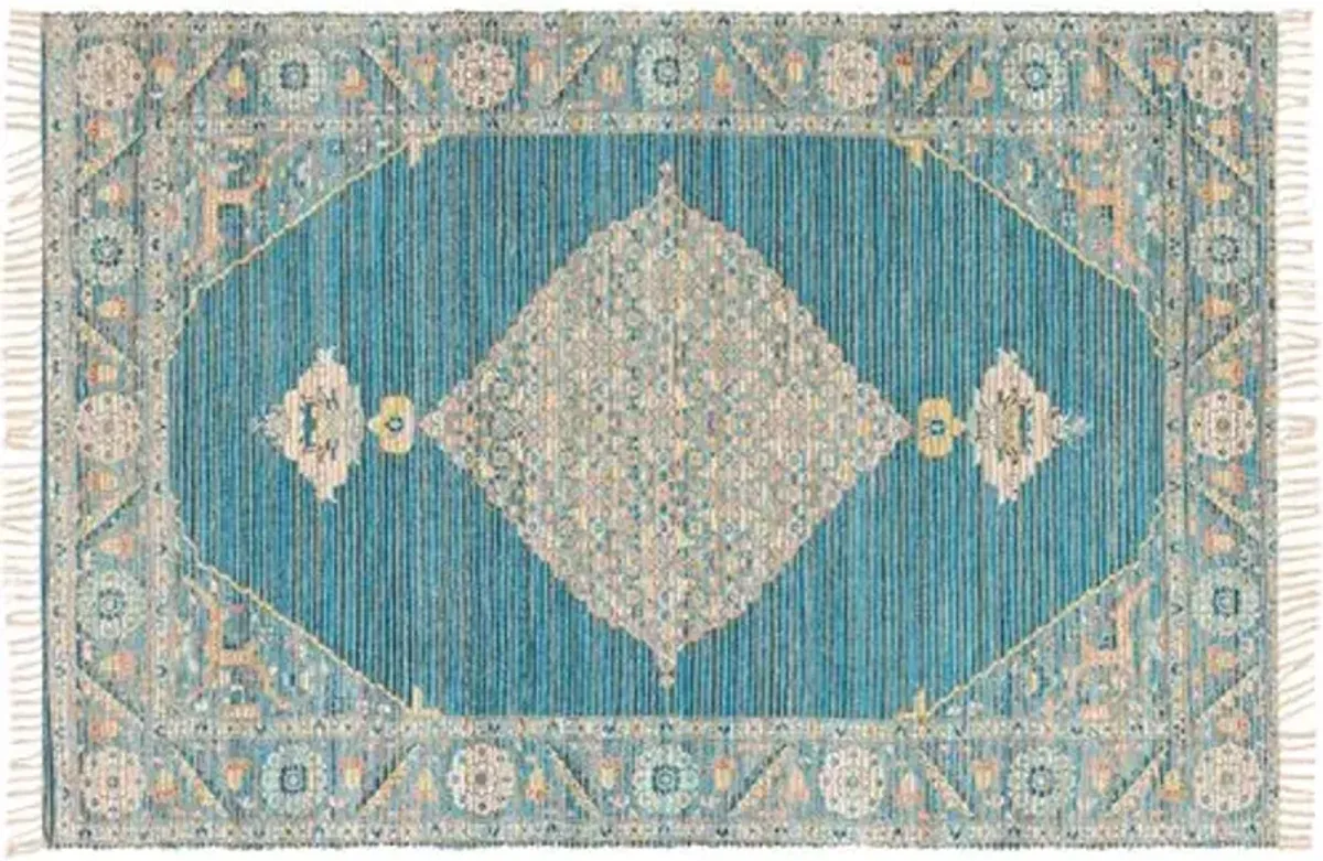 Coventry Rug - Teal/Saffron - Green - Green