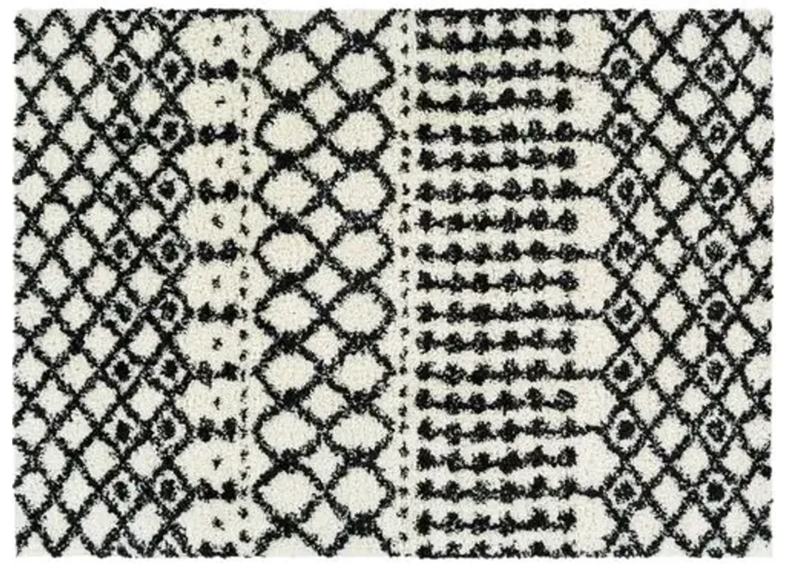 Deluxe Rug - Cream/Black - Ivory - Ivory