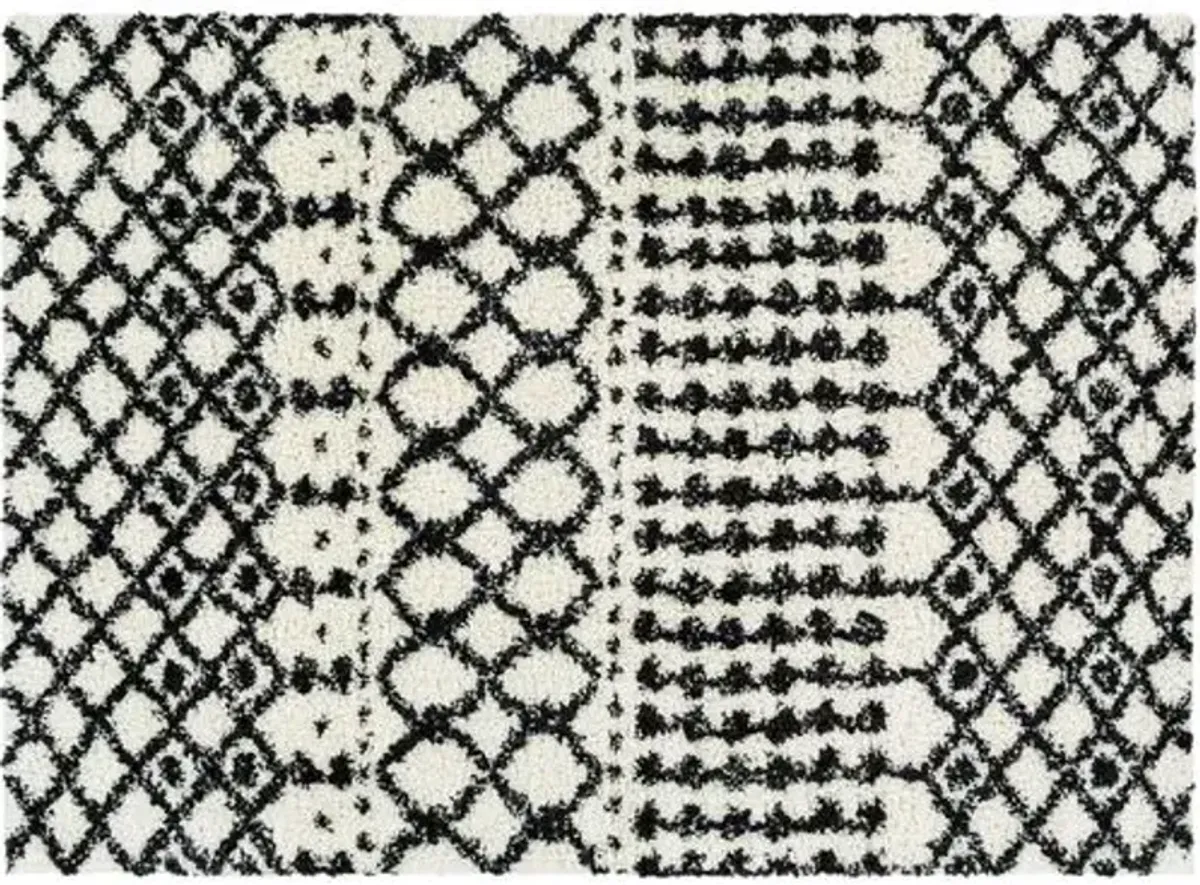 Deluxe Rug - Cream/Black - Ivory - Ivory