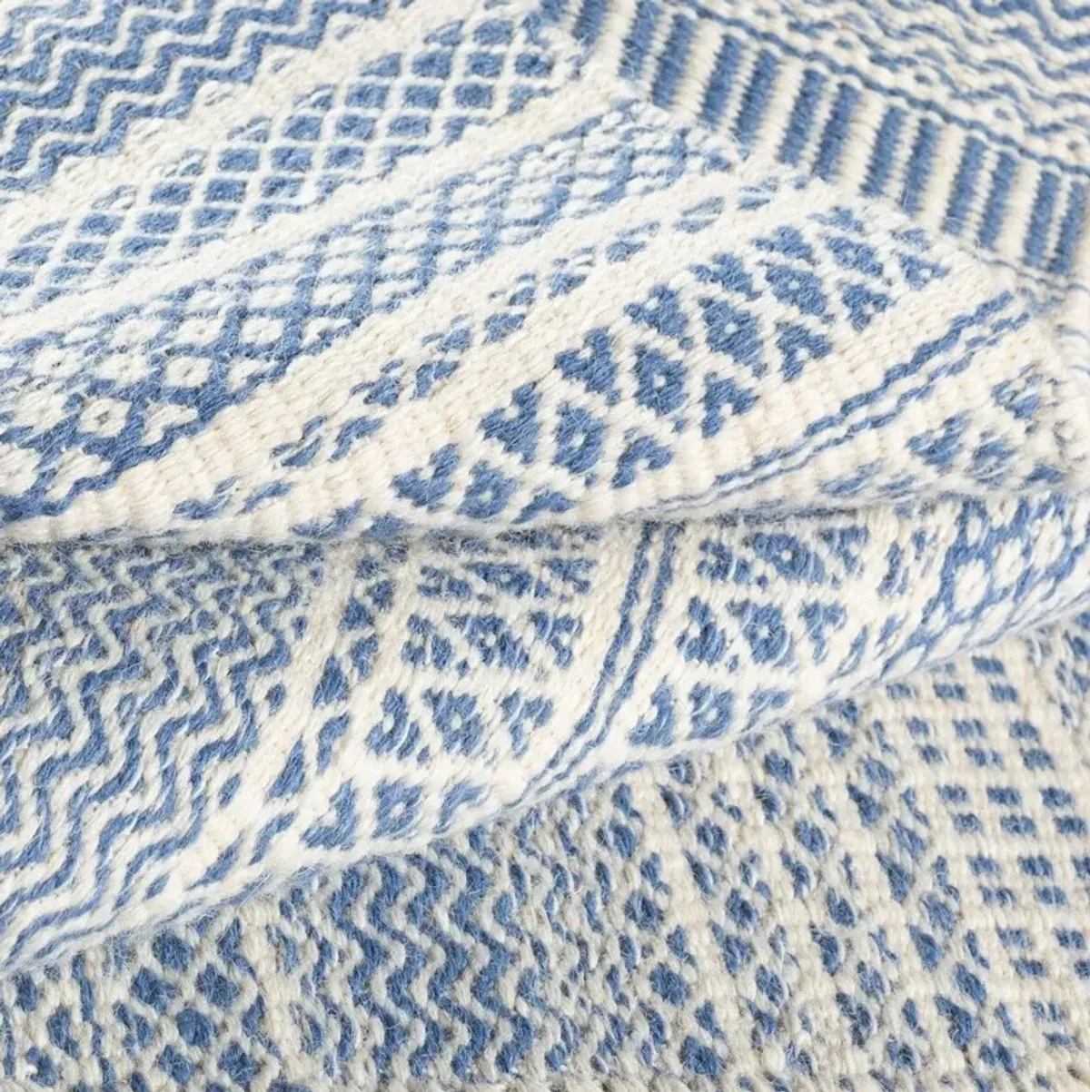 Idina Rug - Blue/Cream - Blue