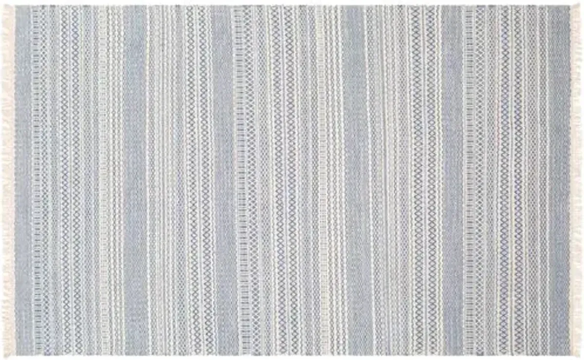 Idina Rug - Blue/Cream - Blue