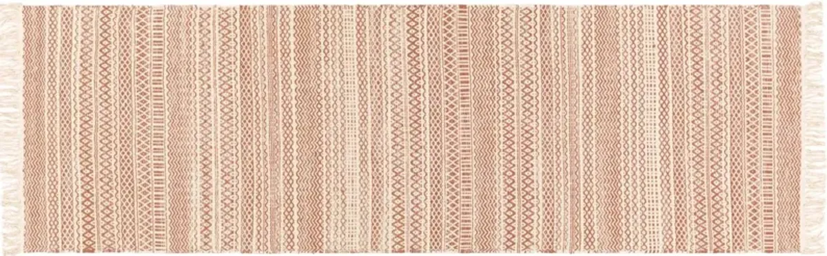 Idina Rug - Brick Red/Cream - Red