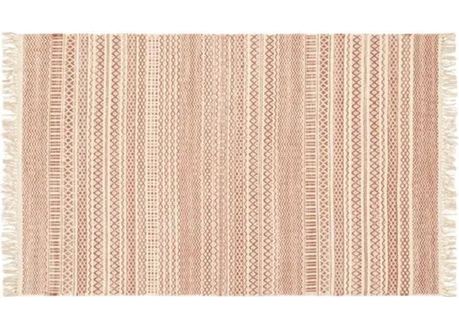 Idina Rug - Brick Red/Cream - Red