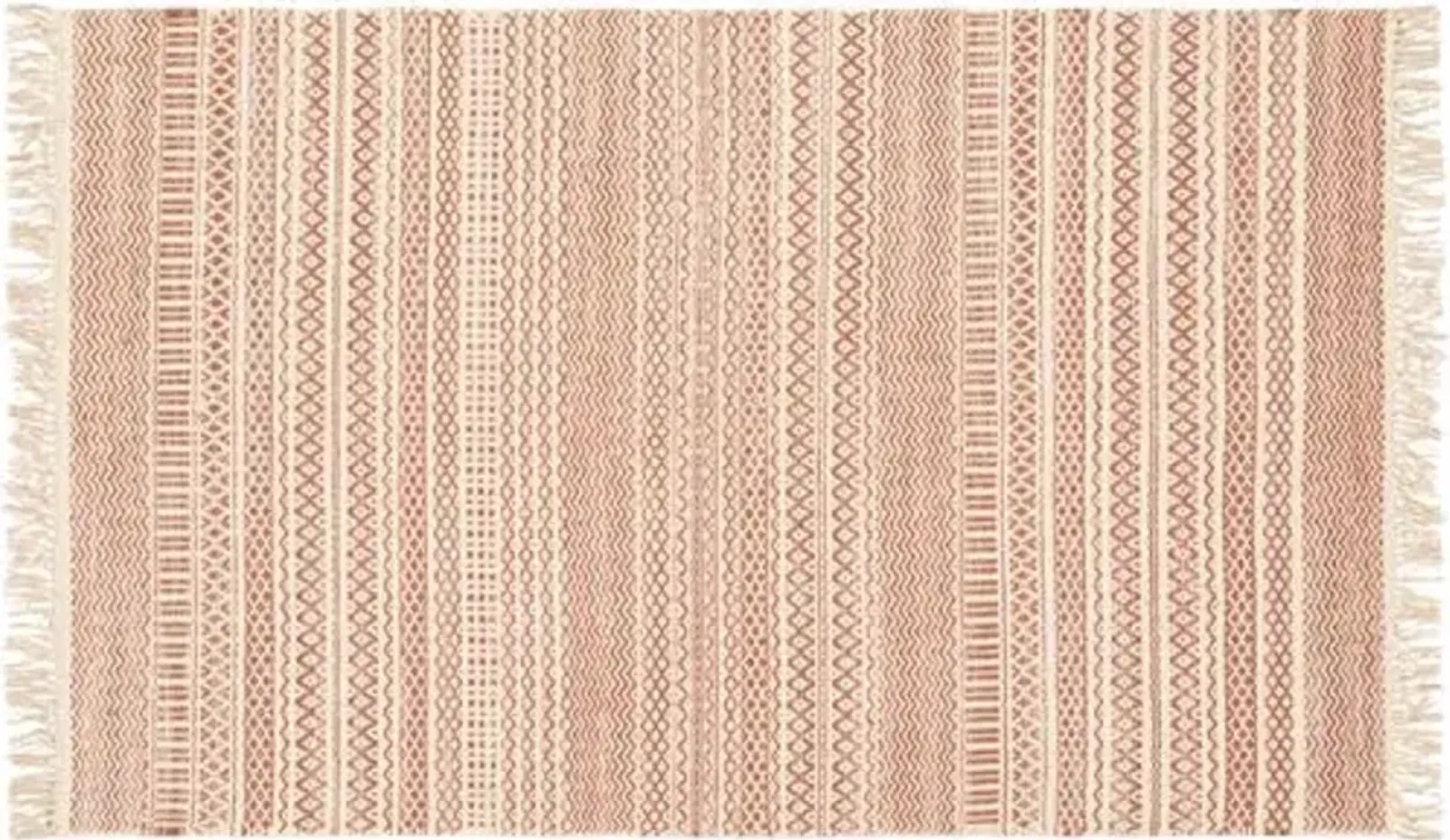 Idina Rug - Brick Red/Cream - Red