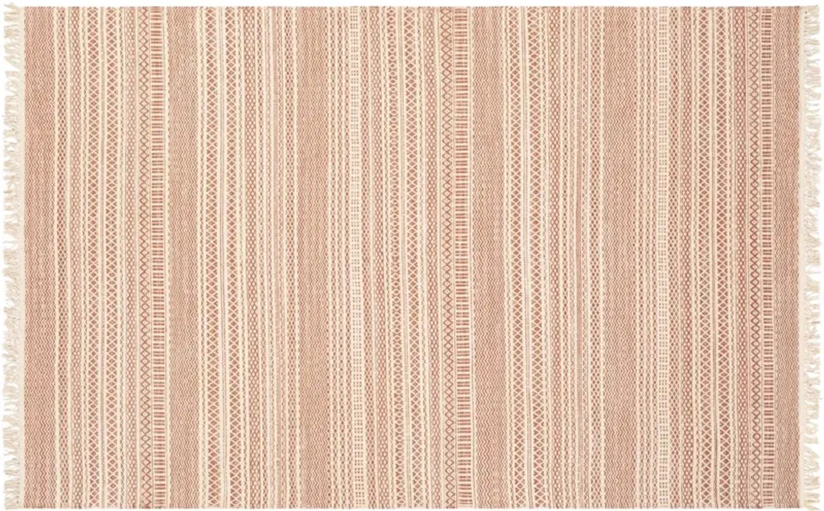 Idina Rug - Brick Red/Cream - Red