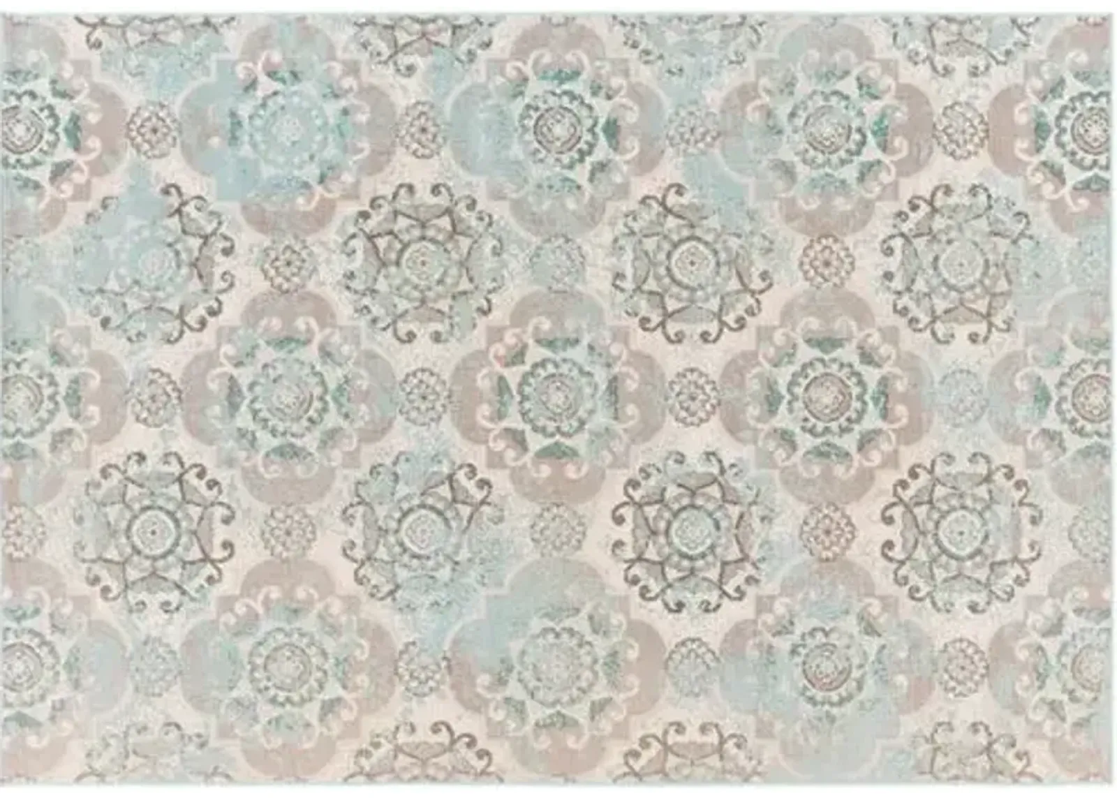 Mavrick Rug - Teal/Charcoal - Green - Green