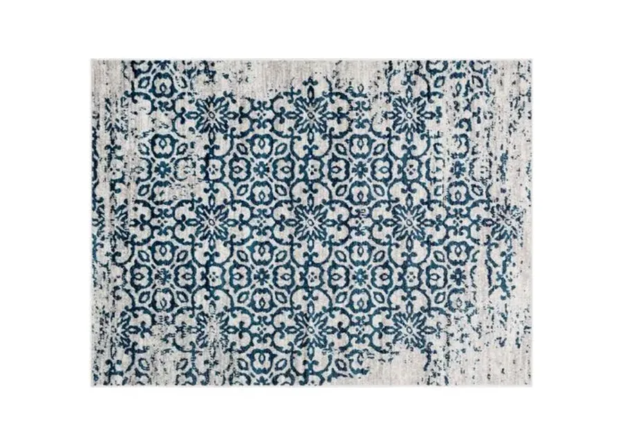 Monte Carlo Rug - Navy/Light Gray - Blue - Blue