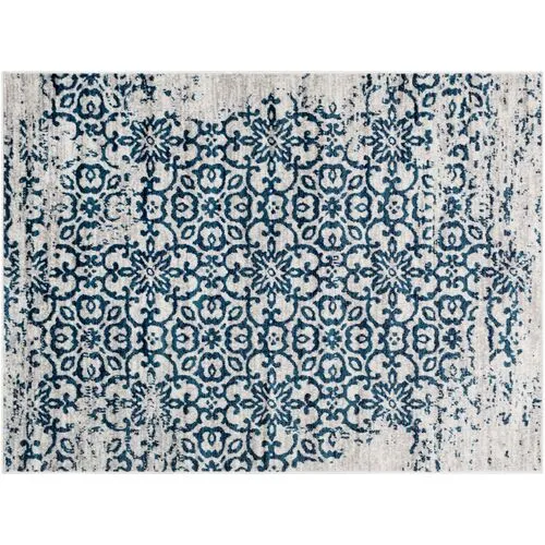 Monte Carlo Rug - Navy/Light Gray - Blue - Blue