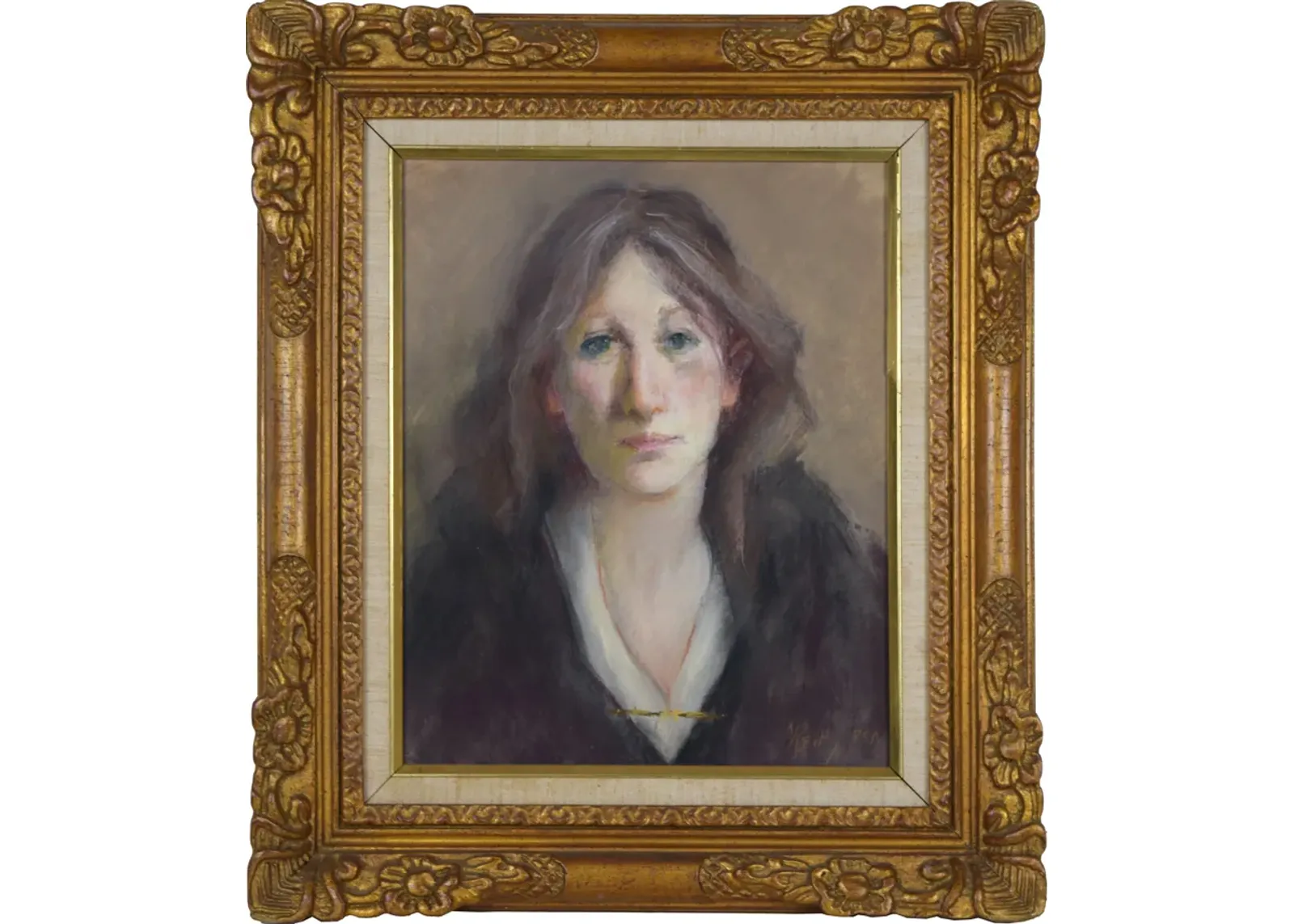 Limited Edition - "The Irish Woman" Portrait Painting - Antiquarian Art Company - brown