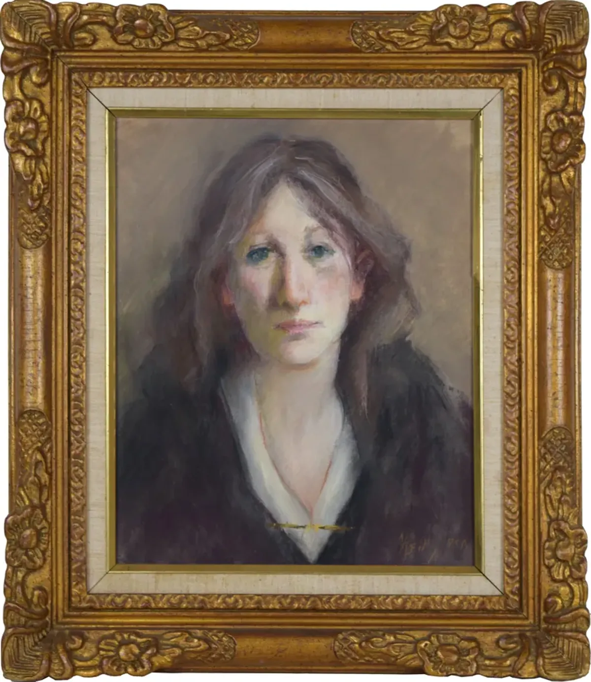 Limited Edition - "The Irish Woman" Portrait Painting - Antiquarian Art Company - brown