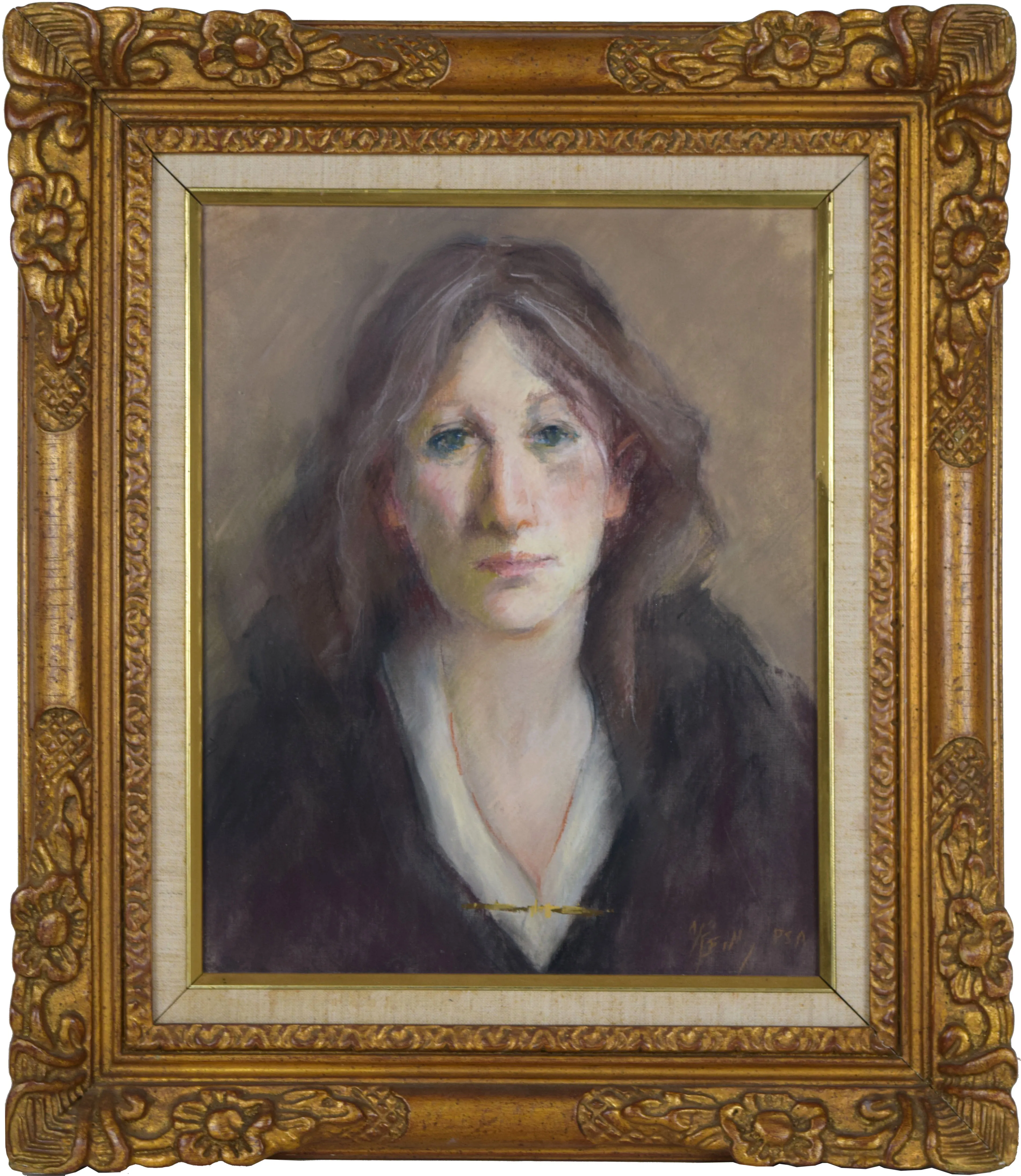 Limited Edition - "The Irish Woman" Portrait Painting - Antiquarian Art Company - brown