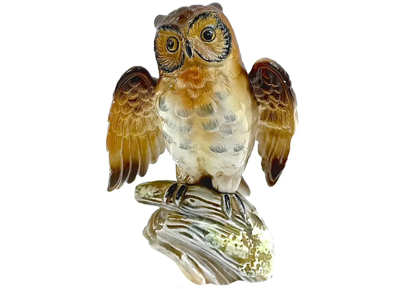 Ceramic Owl Figurine - Vermilion Designs - Brown