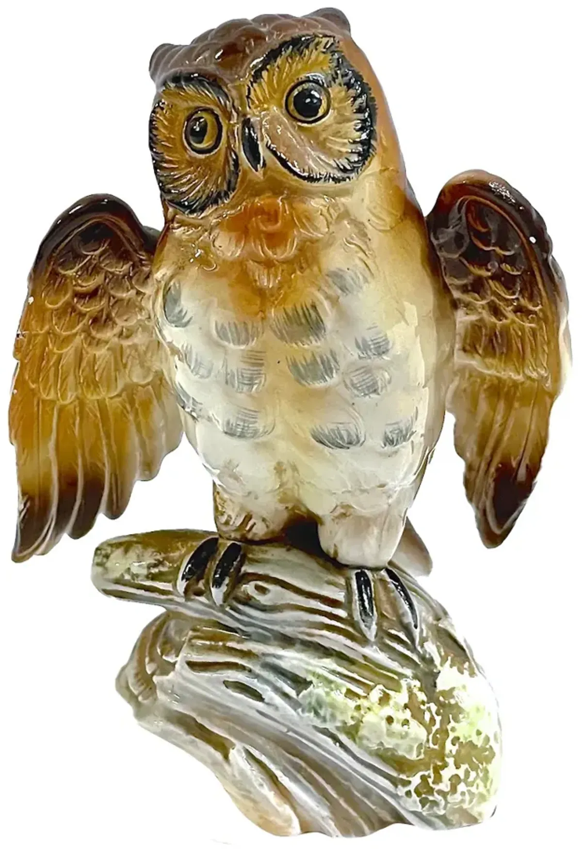 Ceramic Owl Figurine - Vermilion Designs - Brown