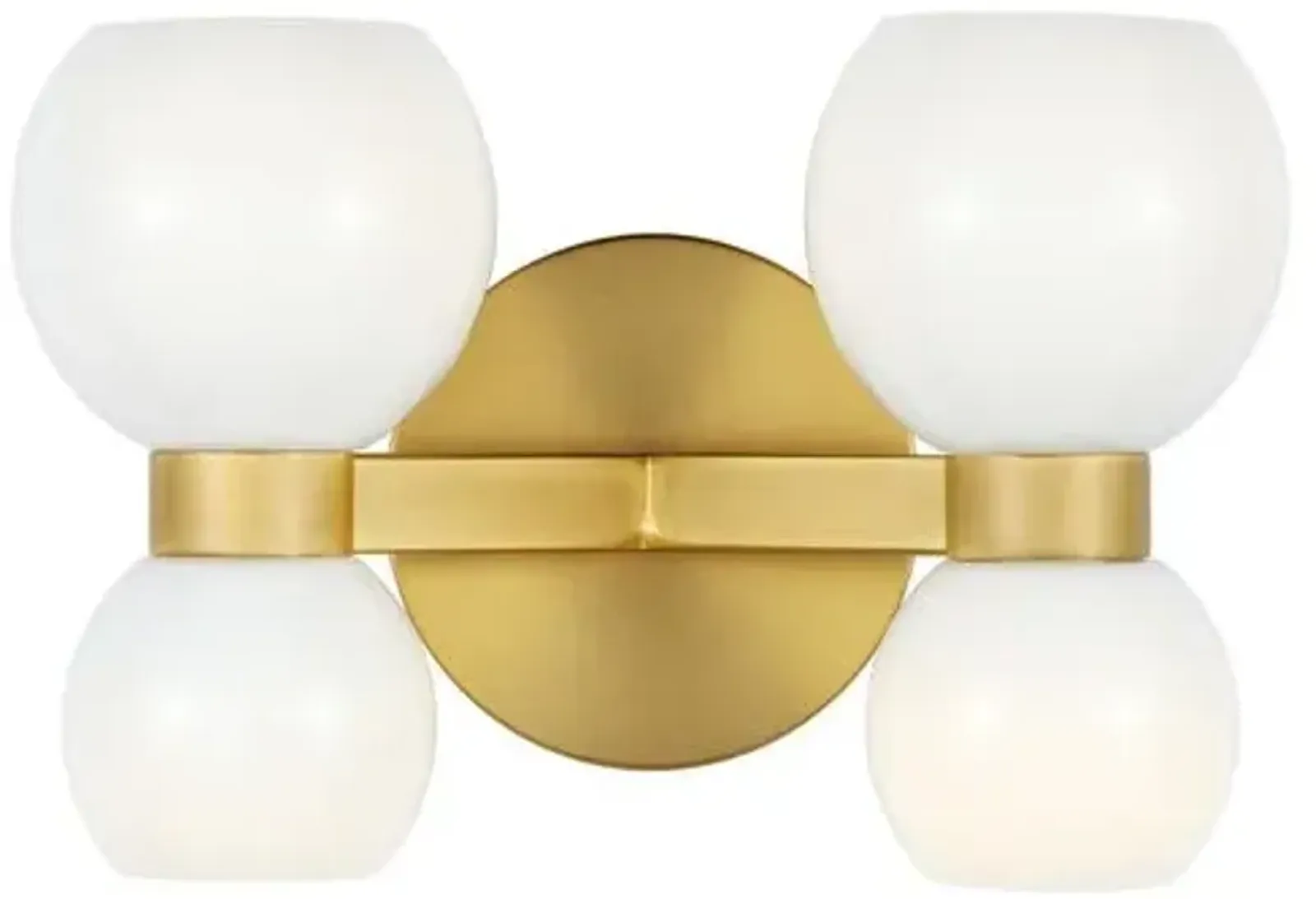 Visual Comfort - Londyn Double 4-Light Sconce - Burnished Brass