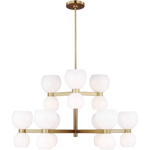 Visual Comfort - Londyn Medium 18-Light Chandelier - Burnished Brass - Gold