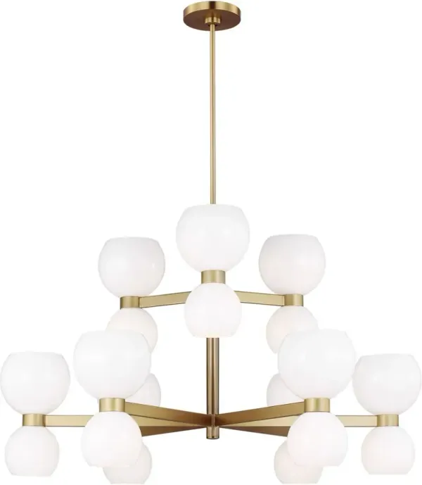 Visual Comfort - Londyn Medium 18-Light Chandelier - Burnished Brass - Gold