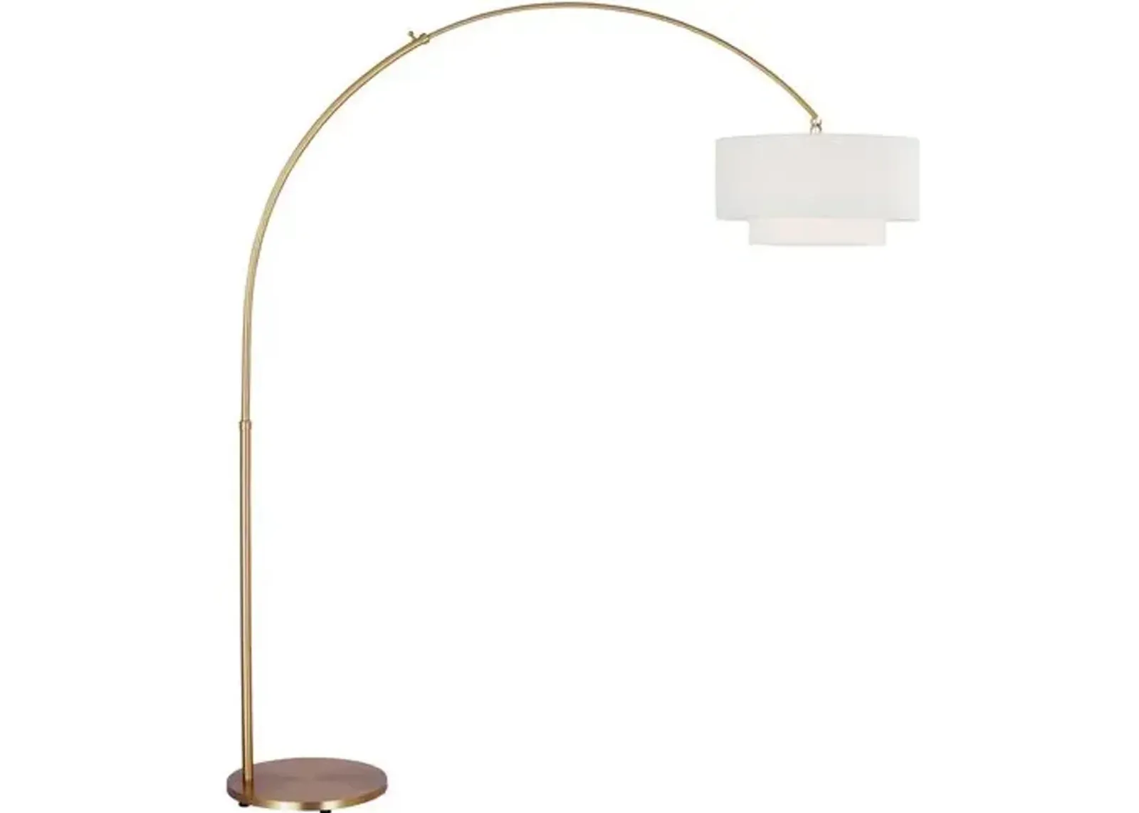 Visual Comfort - Sawyer Arc Floor Lamp - Burnished Brass