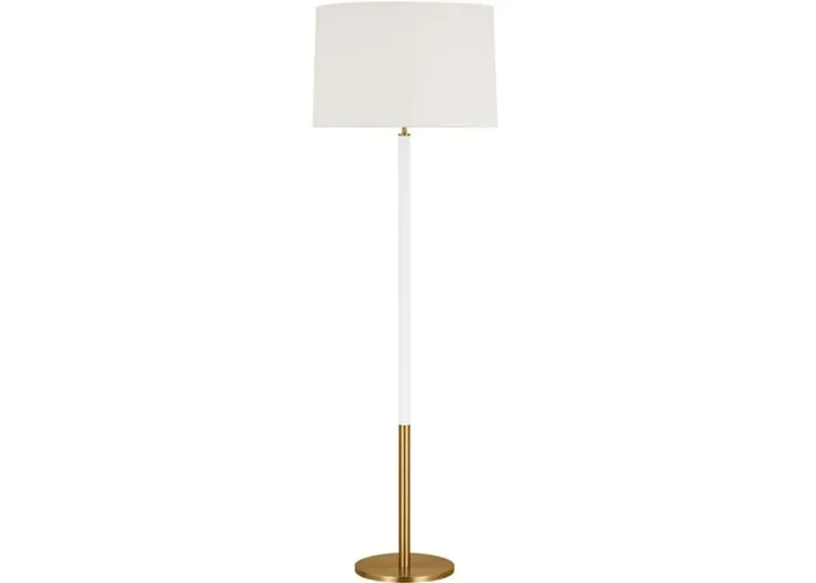 Visual Comfort - Monroe Floor Lamp - Burnished Brass