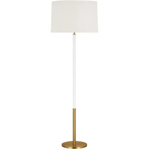 Visual Comfort - Monroe Floor Lamp - Burnished Brass