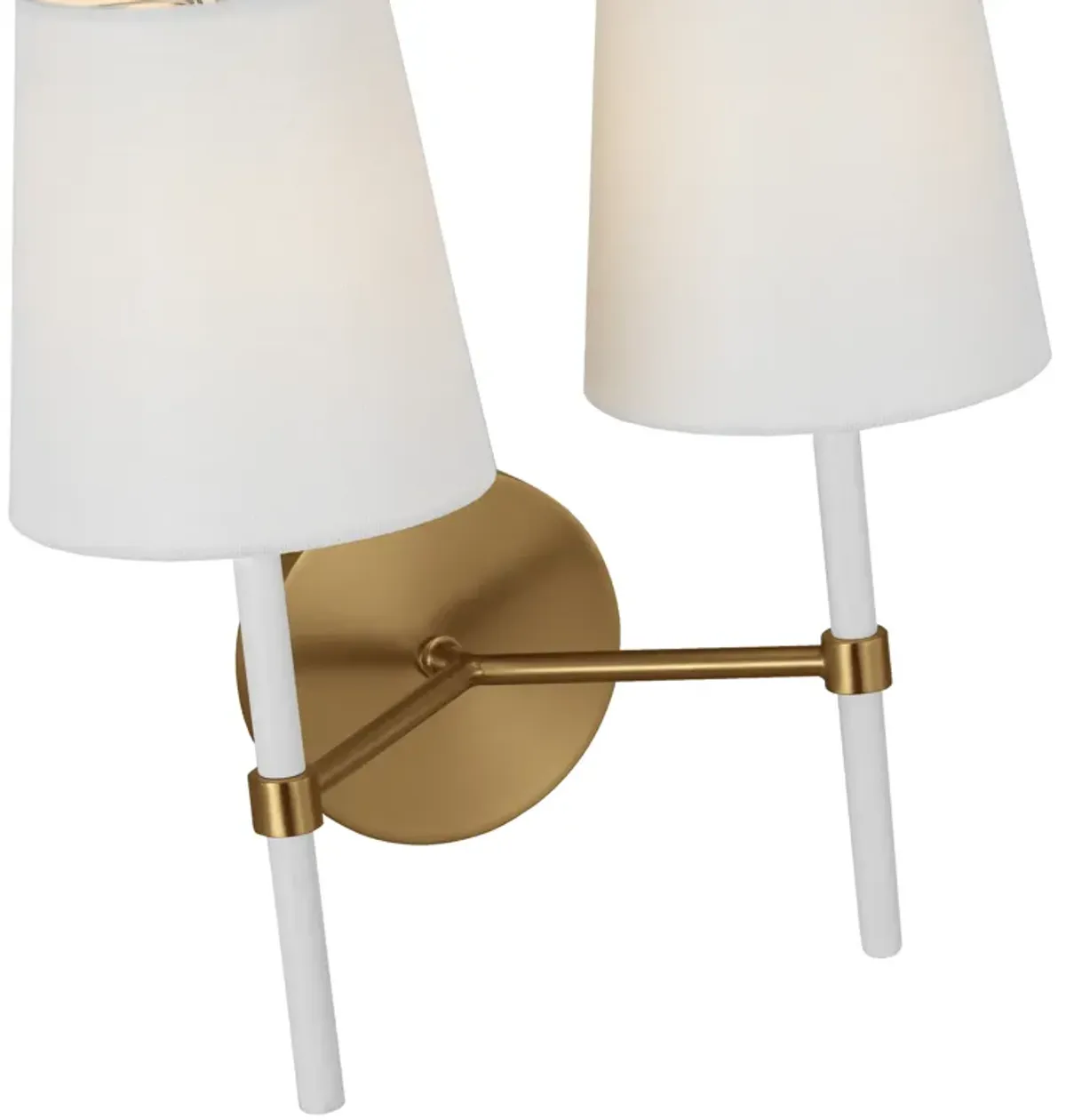 Visual Comfort - Monroe Double 2-Light Sconce - Burnished Brass - Gold