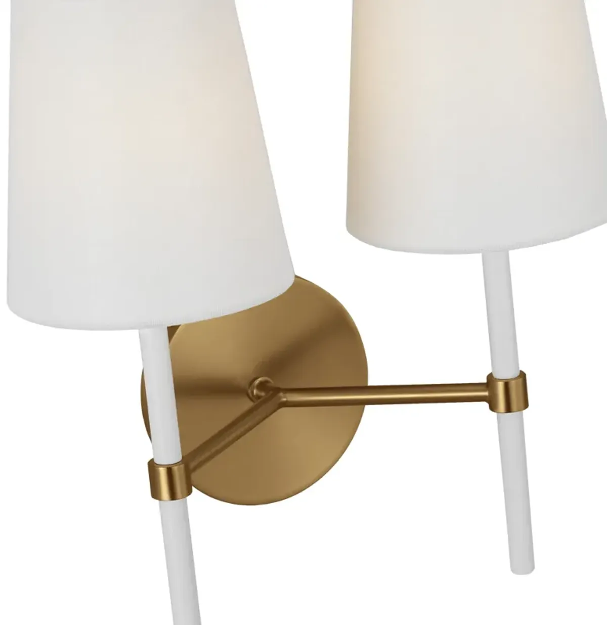 Visual Comfort - Monroe Double 2-Light Sconce - Burnished Brass - Gold