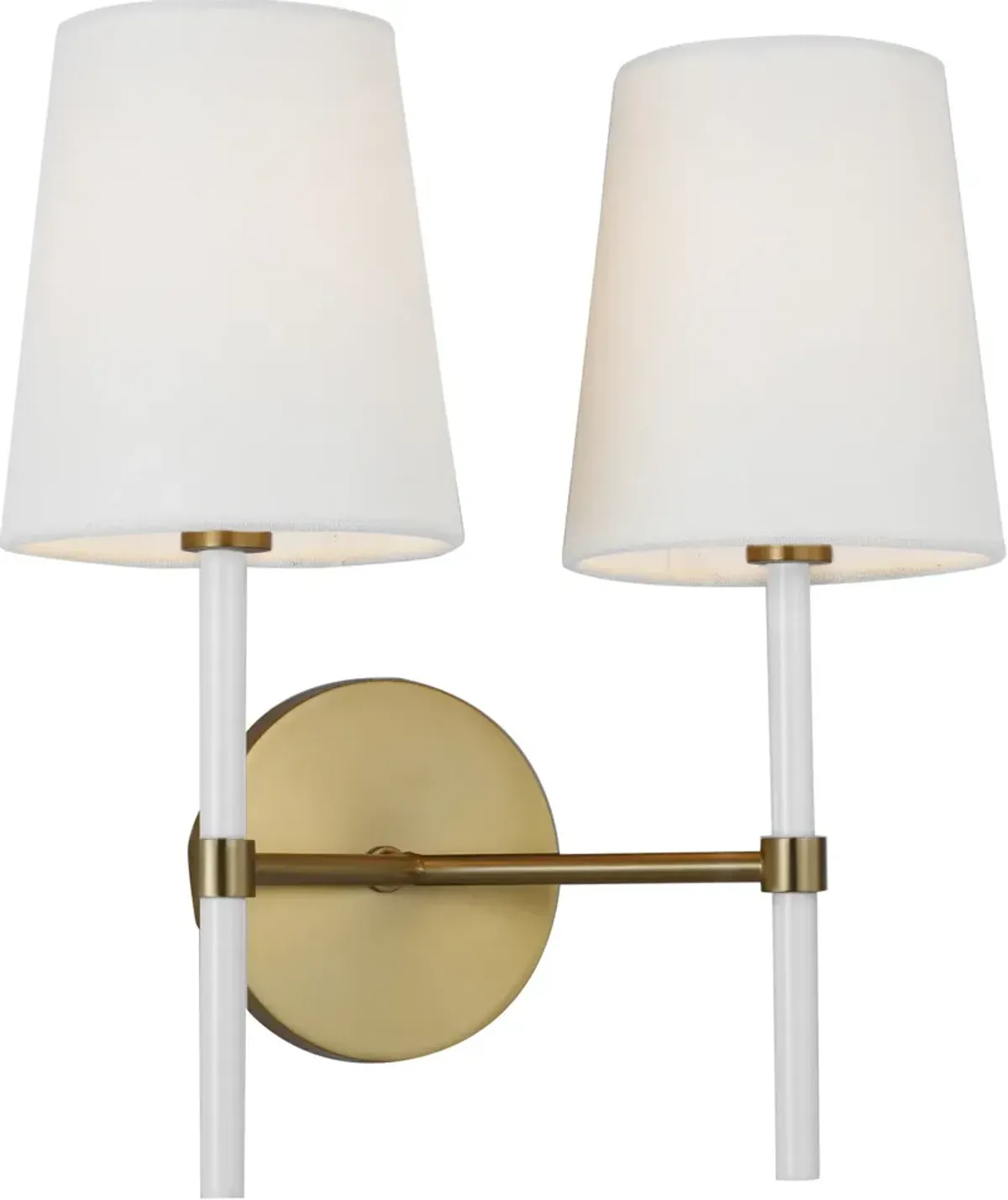 Visual Comfort - Monroe Double 2-Light Sconce - Burnished Brass - Gold