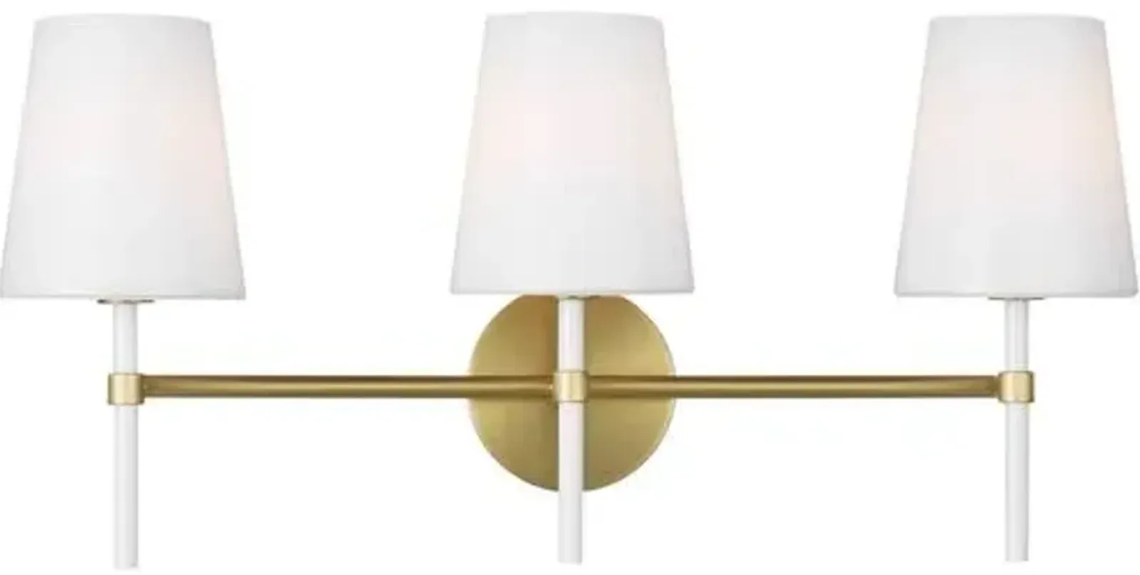 Visual Comfort - Monroe 3-Light Vanity - Burnished Brass - Gold