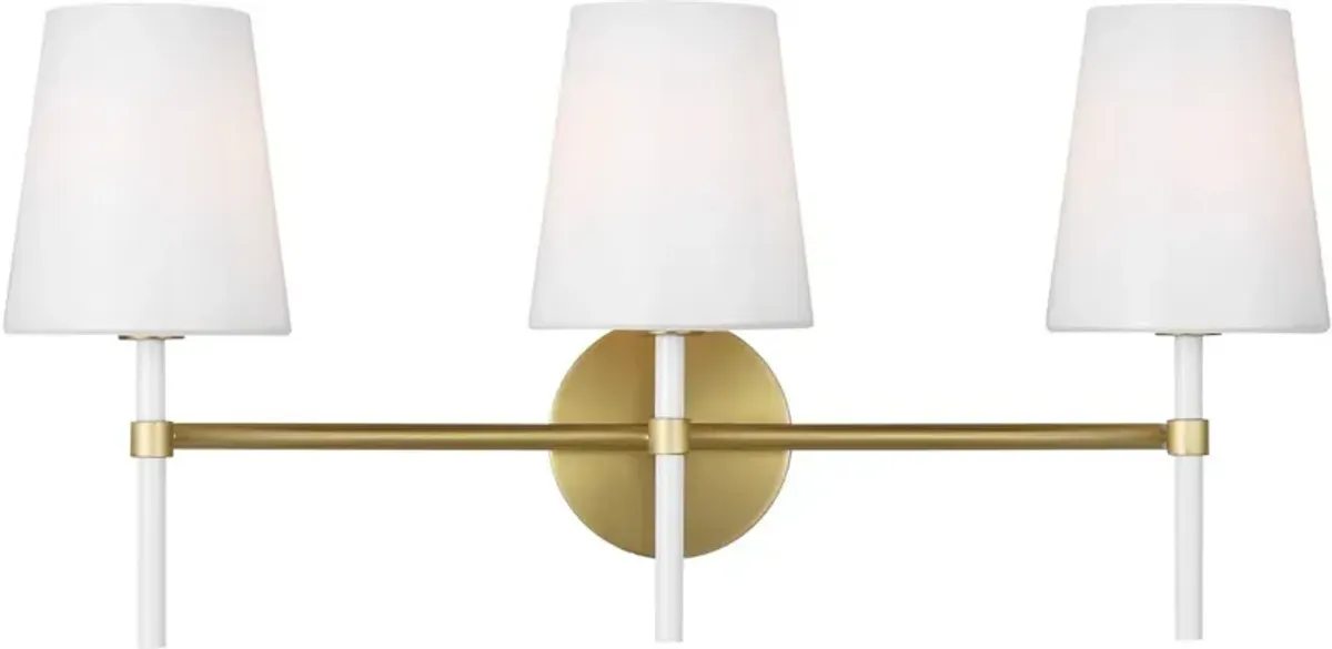 Visual Comfort - Monroe 3-Light Vanity - Burnished Brass - Gold