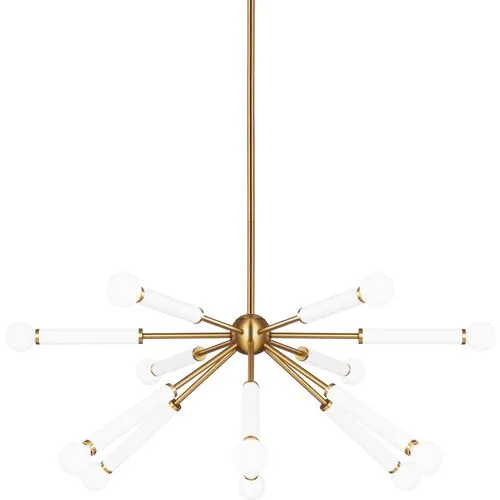 Visual Comfort - Monroe 12-Light Chandelier - Burnished Brass - Gold