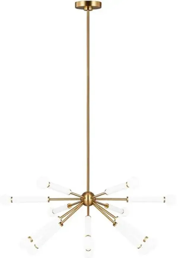 Visual Comfort - Monroe 12-Light Chandelier - Burnished Brass - Gold