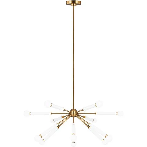 Visual Comfort - Monroe 12-Light Chandelier - Burnished Brass - Gold