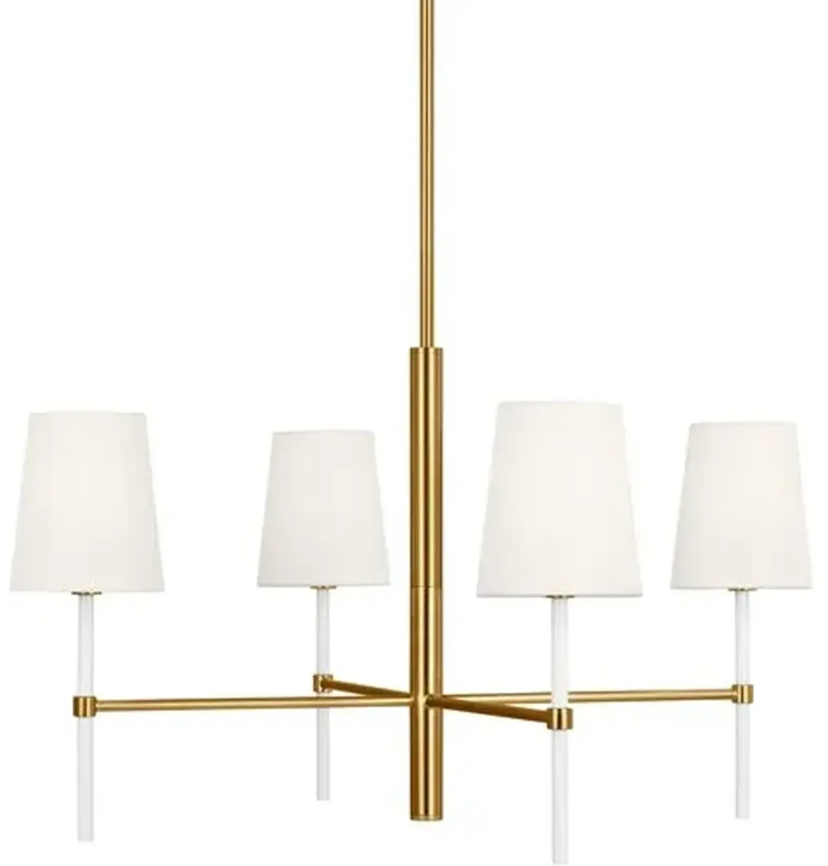 Visual Comfort - Monroe Small 4-Light Chandelier - Burnished Brass - Gold