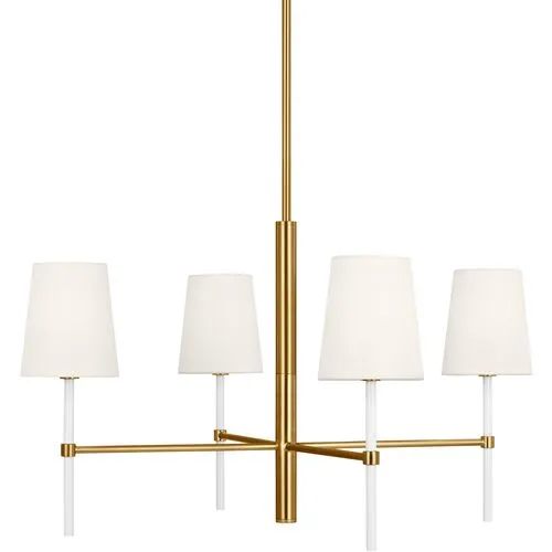 Visual Comfort - Monroe Small 4-Light Chandelier - Burnished Brass - Gold