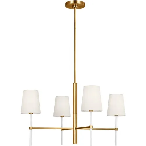 Visual Comfort - Monroe Small 4-Light Chandelier - Burnished Brass - Gold