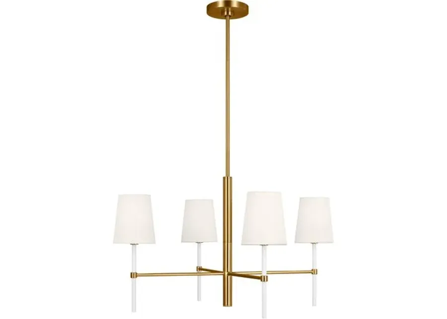 Visual Comfort - Monroe Small 4-Light Chandelier - Burnished Brass - Gold