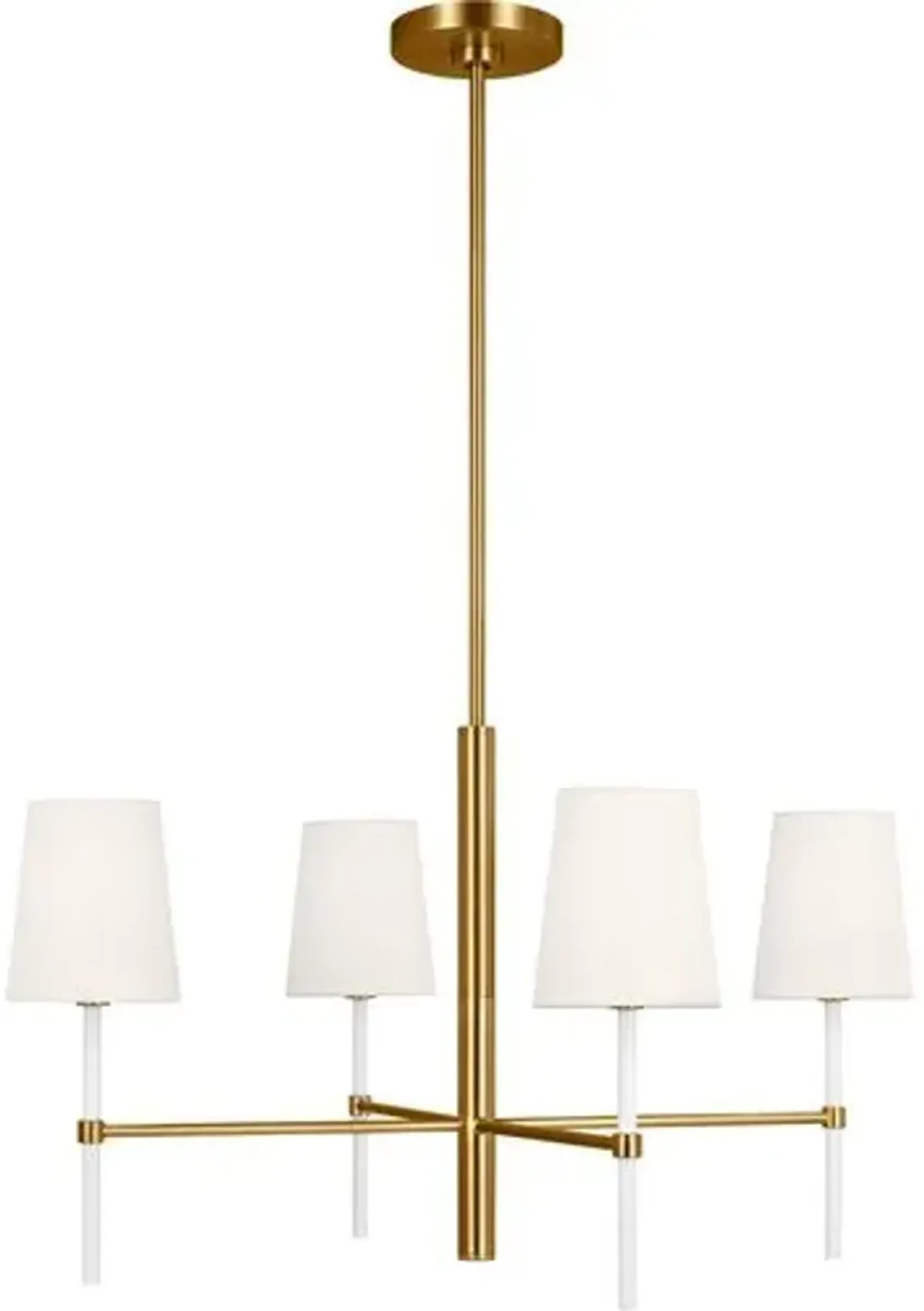 Visual Comfort - Monroe Small 4-Light Chandelier - Burnished Brass - Gold