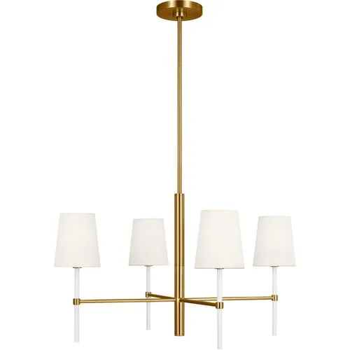 Visual Comfort - Monroe Small 4-Light Chandelier - Burnished Brass - Gold