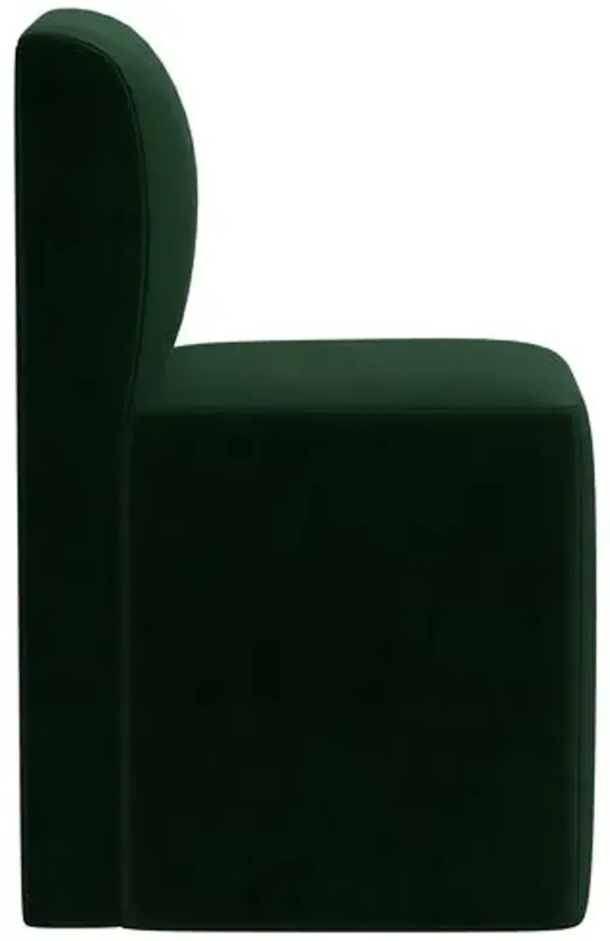 Graham Velvet Dining Chair - Green