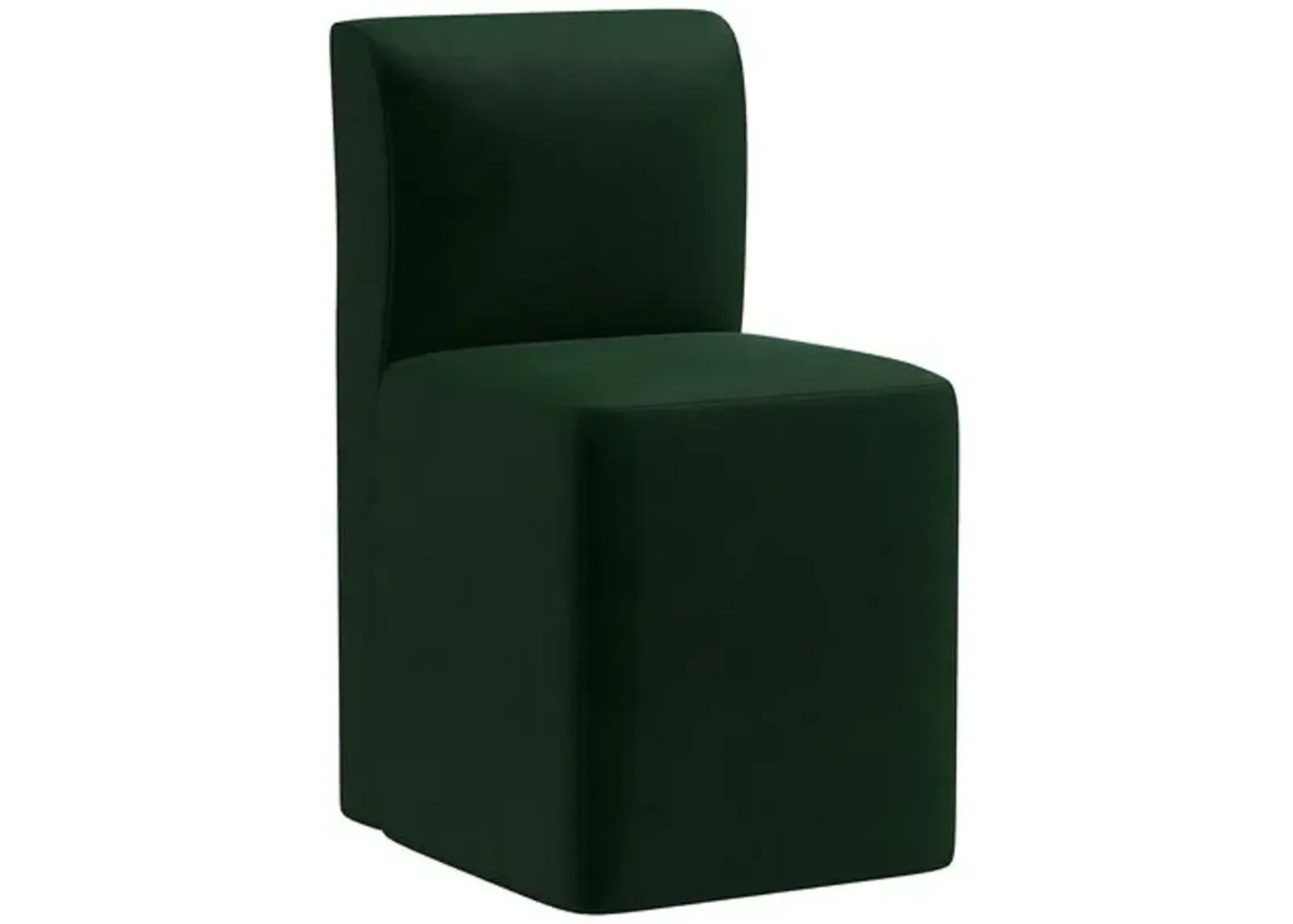 Graham Velvet Dining Chair - Green