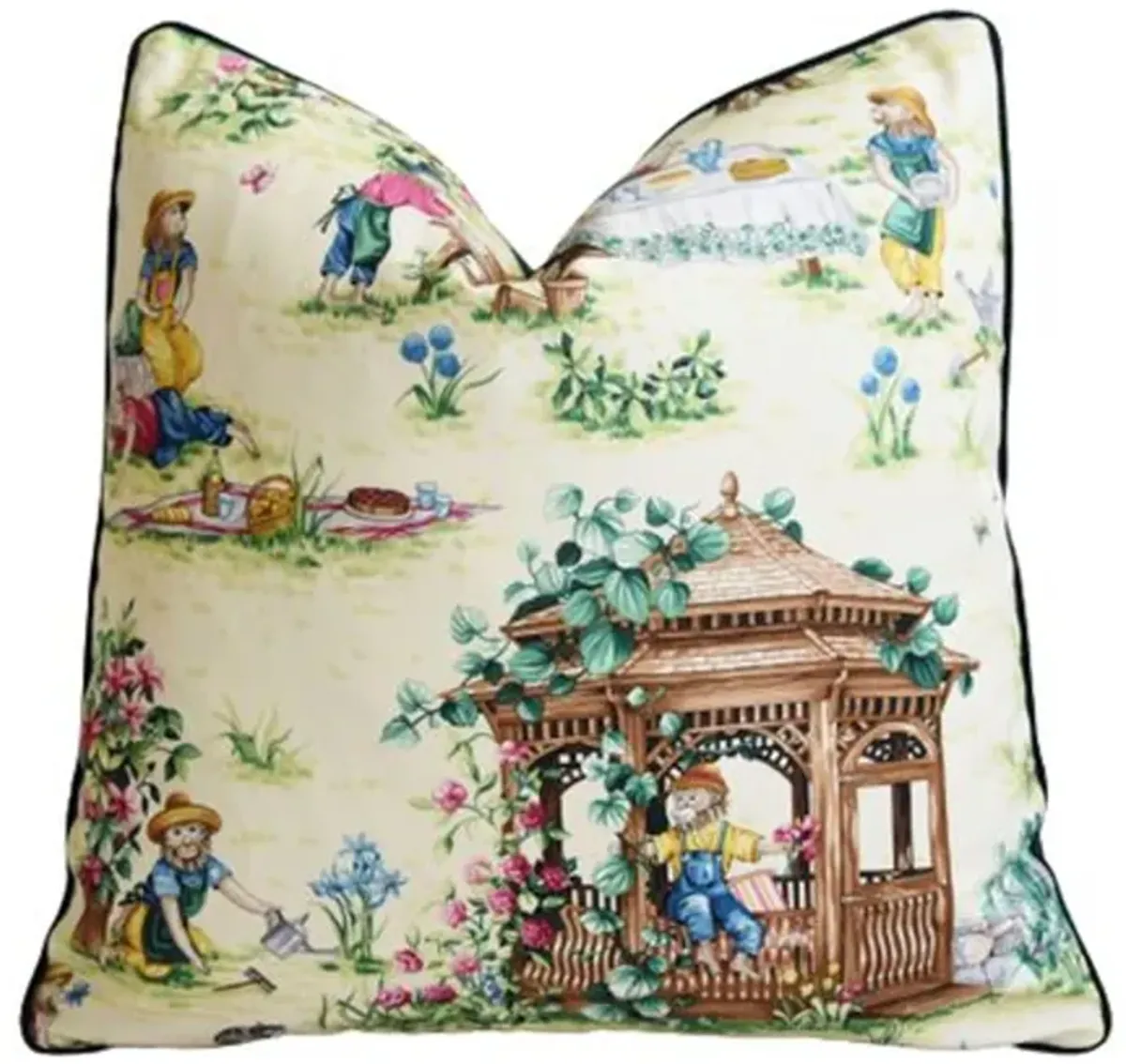 Scalamandre Giardinieri Garden Pillow