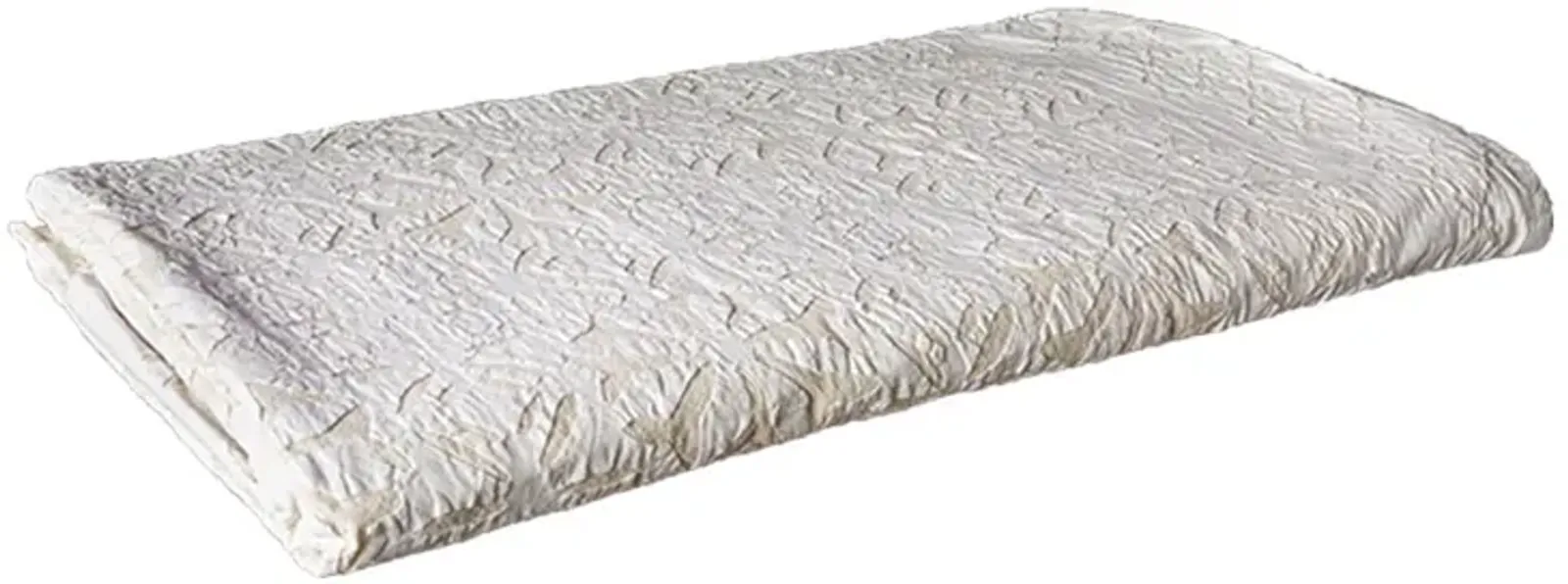 Daisy Applique Coverlet - de-cor - Handcrafted - White