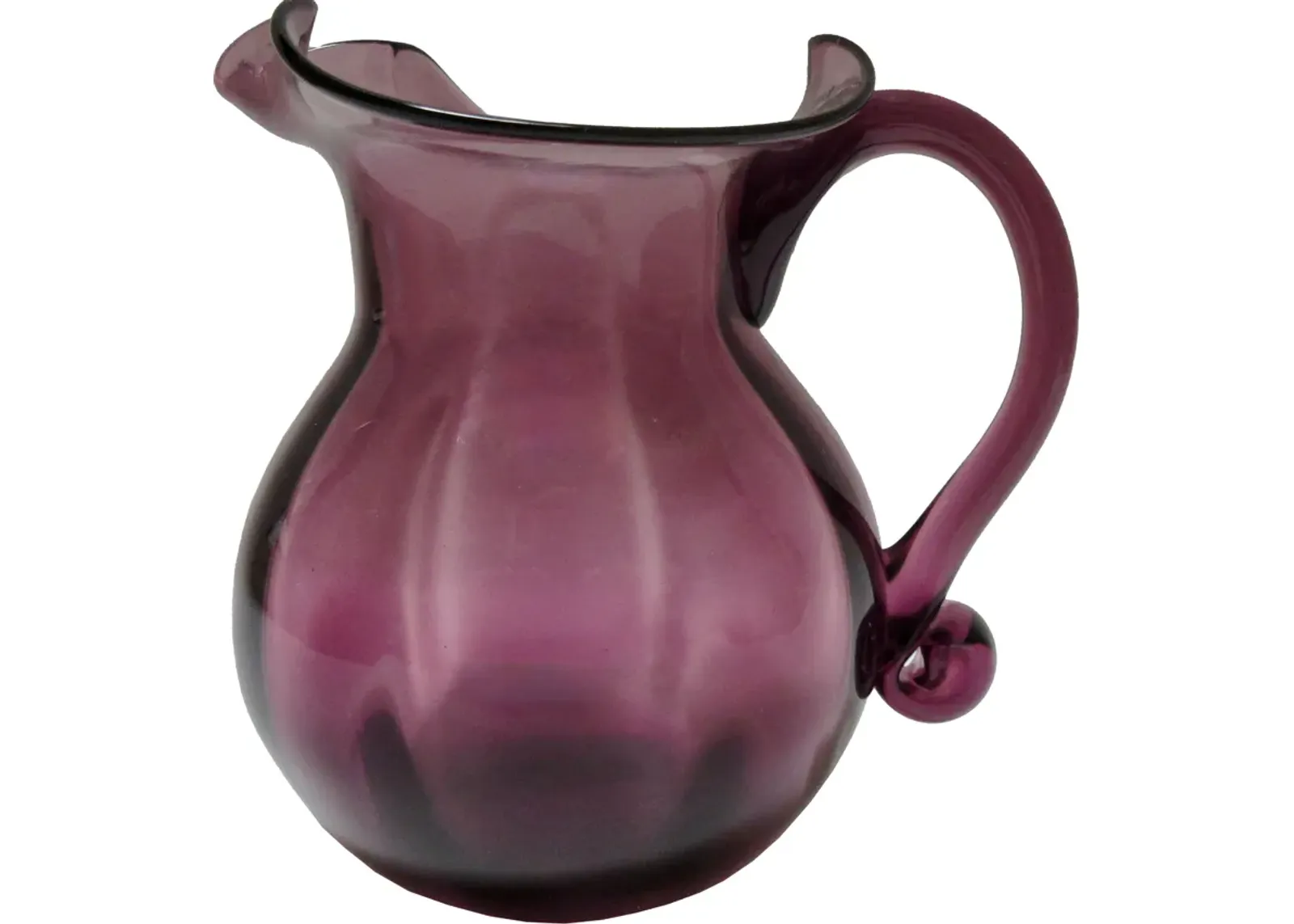 1940s Hand-Blown American Glass Pitcher - The Emporium Ltd. - Purple