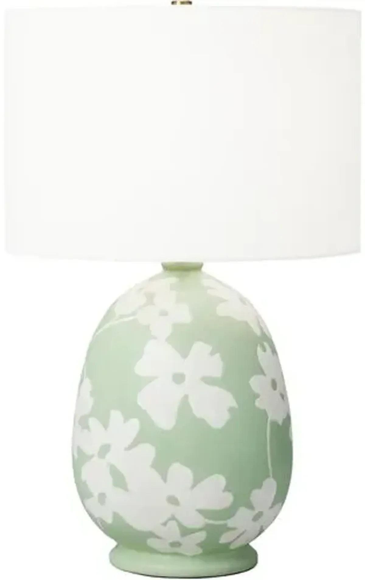 Visual Comfort - Lila Ceramic Table Lamp - Semi Matte Green