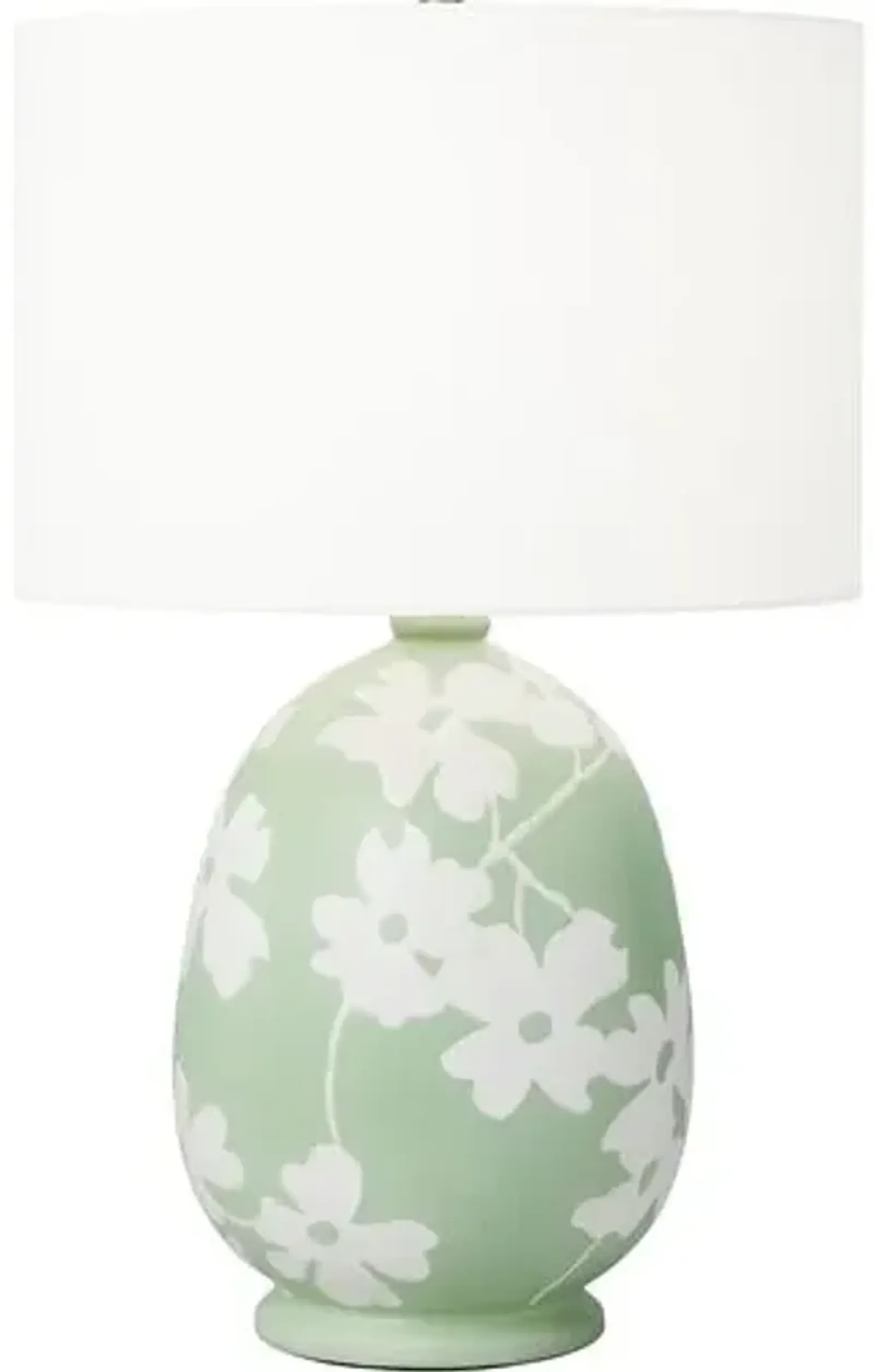 Visual Comfort - Lila Ceramic Table Lamp - Semi Matte Green