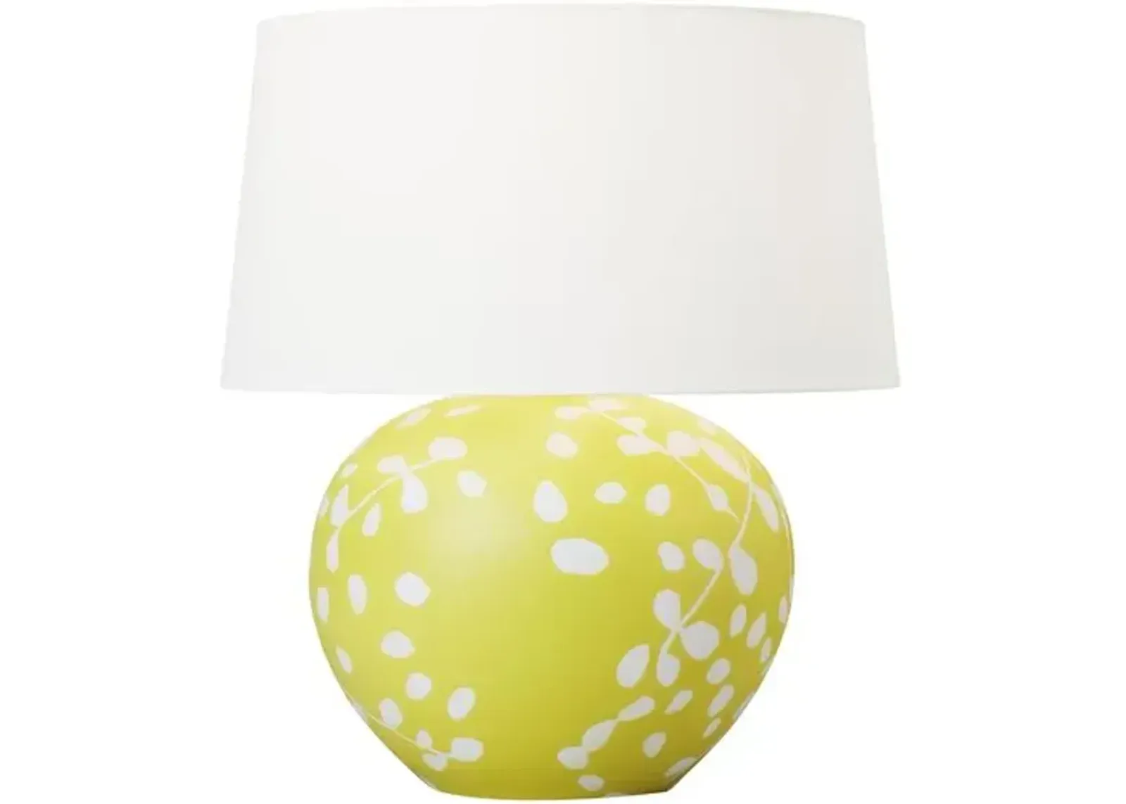 Visual Comfort - Nan Ceramic Table Lamp - Semi Matte Citron